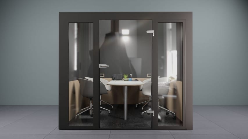 2.4m x 2.4m Glass Meeting Room - Standard
